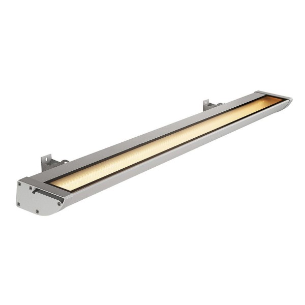 VANO WING, Outdoor Strahler, LED, 3000K, silbergrau, B/H/T 119,5/6,5/20,5 cm 