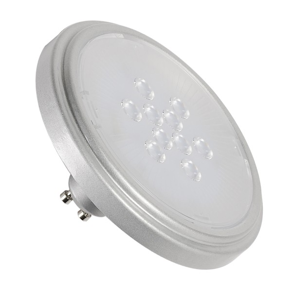 QPAR111 RETROFIT LED, Leuchtmittel, GU10, 4000K, 25°, silbergrau