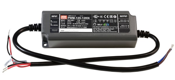 Meanwell Netzgerät, CV, PWM-120-12KN, Kunststoff, Schwarz, 120W, 12V, 191x63mm