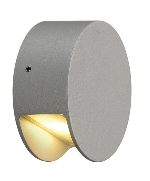 PEMA, Wandleuchte, LED, 3000K, IP44 , silbergrau, 4 W