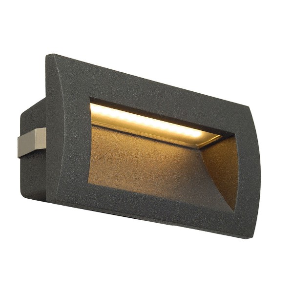 DOWNUNDER OUT LED M, Wandeinbauleuchte, anthrazit