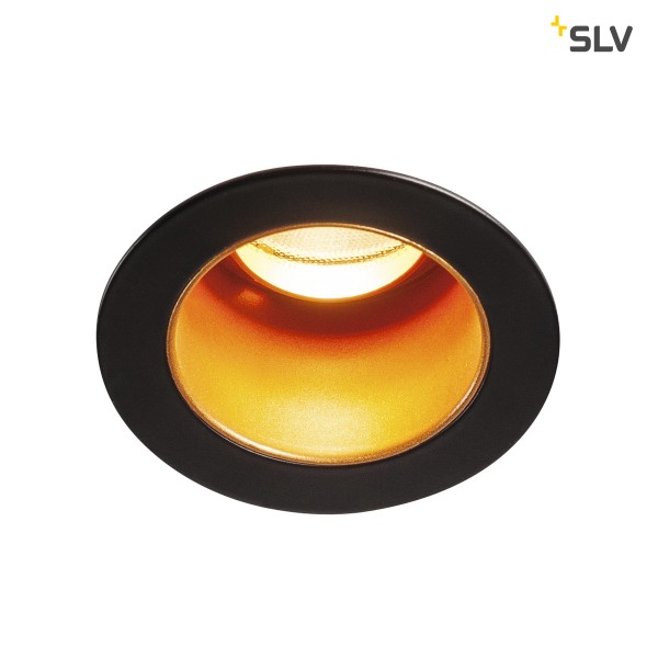 HORN MEDI DL, LED Indoor Deckeneinbauleuchte, schwarz/gold, 2700K, 15°