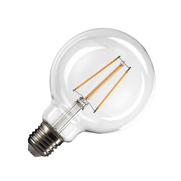 G95 E27, LED Leuchtmittel transparent 7, 5W 2700K CRI90 320°