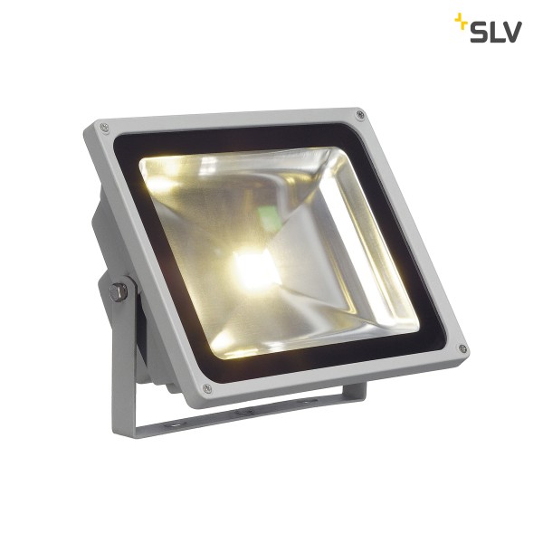 LED OUTDOOR BEAM, silbergrau, 50W, warmweiss, 100°, IP65