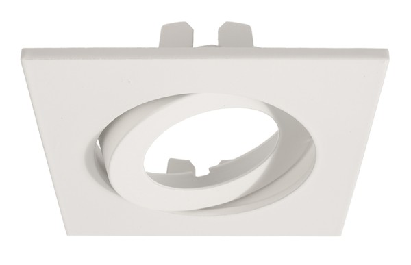Deko-Light Zubehör, Rahmen für Lesath eckig, weiß, Aluminium Druckguss, Weiß-matt, 90x90mm