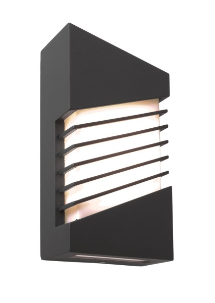 Deko-Light Wandaufbauleuchte, Corvi, Aluminium Druckguss, dunkelgrau lackiert, Warmweiß, 140°, 10W