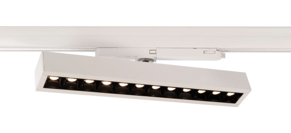 Deko-Light Schienensystem 3-Phasen 230V, Alnitak 24-30W, 3000K, Aluminium, Weiß, Warmweiß, 34°