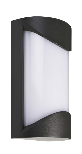 Deko-Light Wandaufbauleuchte, Grumium rund I, Aluminium Druckguss, Dunkelgrau, Warmweiß, 180°, 10W