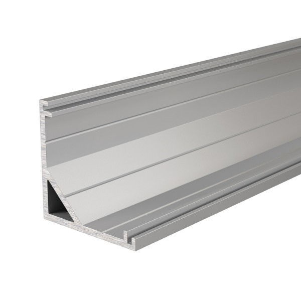 Reprofil, Eck-Profil AV-03-12 für LED Stripes bis 13,3 mm, Silber-matt, eloxiert, 2500 mm