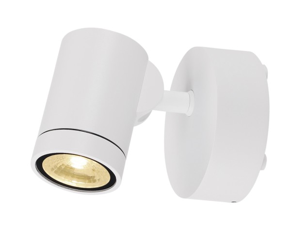 HELIA, Outdoor Wandleuchte, einflammig, LED, 3000K, IP55, weiß, schwenkbar, 8W