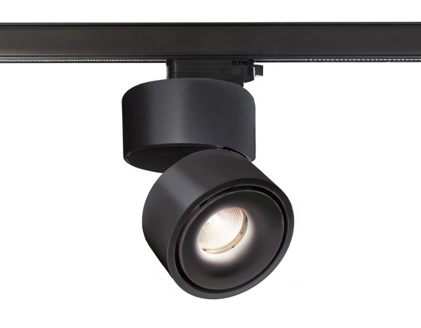 Deko-Light 3-Phasen-Spot, Uni II Tilt, 17 W, DIM, 3000 K, Schwarz, Aluminiumdruckguss, Schwarz, 17W