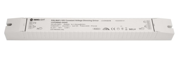 Deko-Light Netzgerät (CV, DC) dimmbar, BASIC, DIM, CV, LCP240AD-1H24V, Kunststoff, Weiß, 240W, 24V