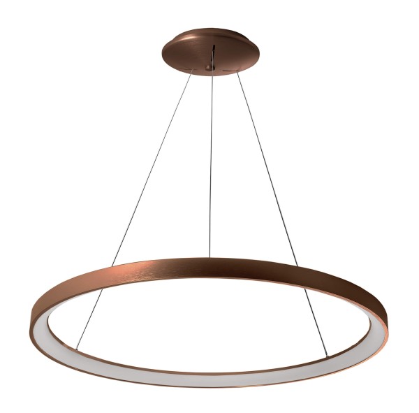 Deko-Light Pendelleuchte, Merope 780mm, Aluminium, Kaffee gebürstet, Warmweiß, 130°, 60W, 230V