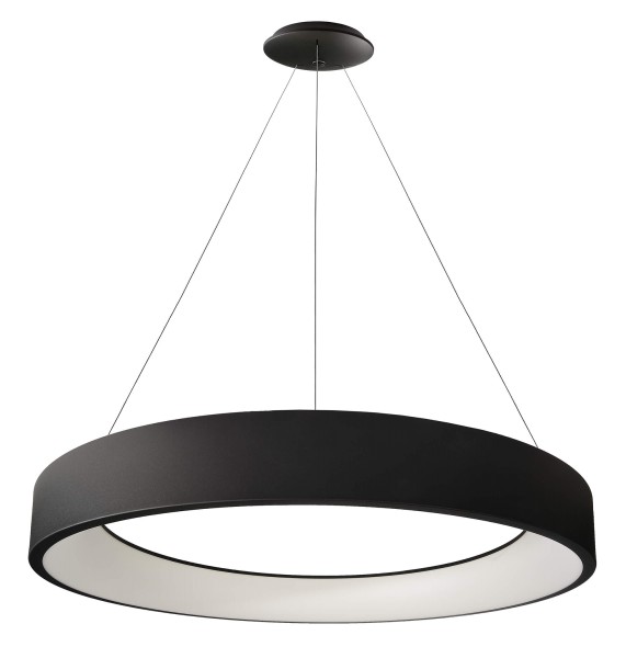 Deko-Light Pendelleuchte, Sculptoris 800 mm, 60 W, DIM, 3000/4000 K, Schwarz, Aluminium, 150°, 60W