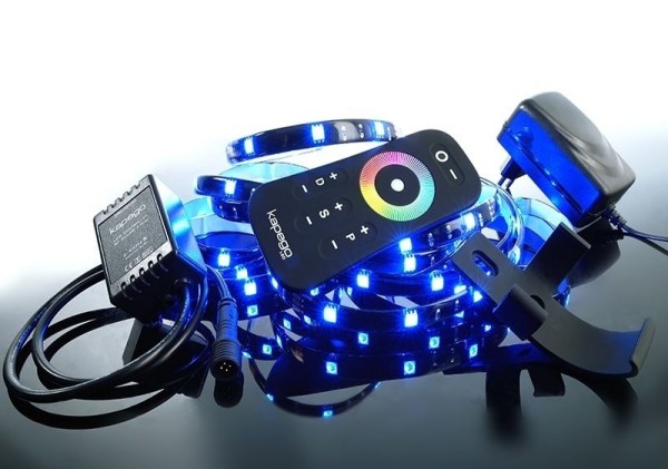 Deko-Light LED Mixit Set, RF 5050-75-RGB-2,5m-Silikon, Kupfer, Schwarz, RGB, 120°, 17W, 12V, 2000mA