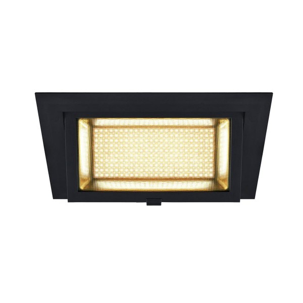 ALAMEA, Deckeneinbauleuchte, LED, 3000K, schwarz, 45W