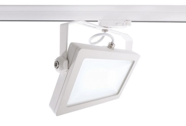 Deko-Light 3-Phasenleuchte, Flood SMD, 30 W, 4000 K, Weiß, Aluminiumdruckguss, Neutralweiß (NW)