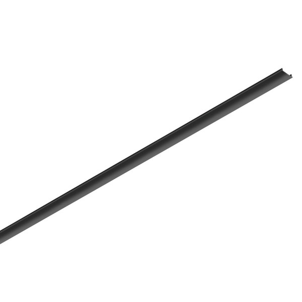 48V TRACK Schienenabdeckung, 26mm, für Aufbauschiene tief und Einbauschiene, 2m, schwarz