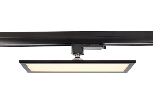 Deko-Light Schienensystem 3-Phasen 230V, Panel Track Light, Aluminium, schwarz mattiert, Warmweiß