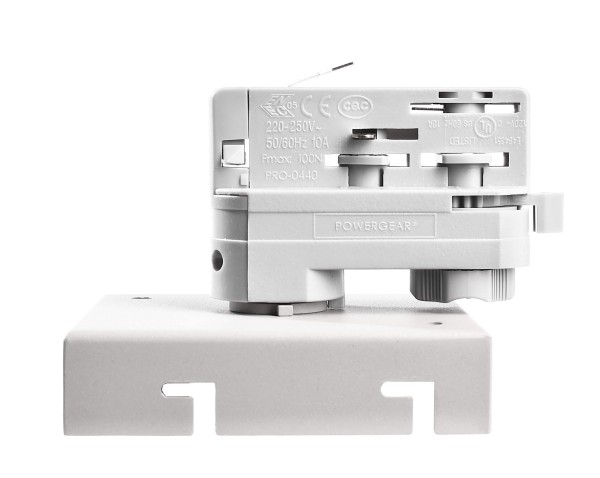 Deko-Light Schienensystem 3-Phasen 230V, 3-Phasen Adapter für Deckenaufbauleuchte Draconis, 230V