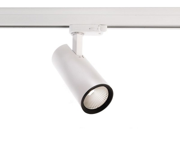 Deko-Light Schienensystem 3-Phasen 230V, Luna 15, Aluminium Druckguss, weiß mattiert, Neutralweiß