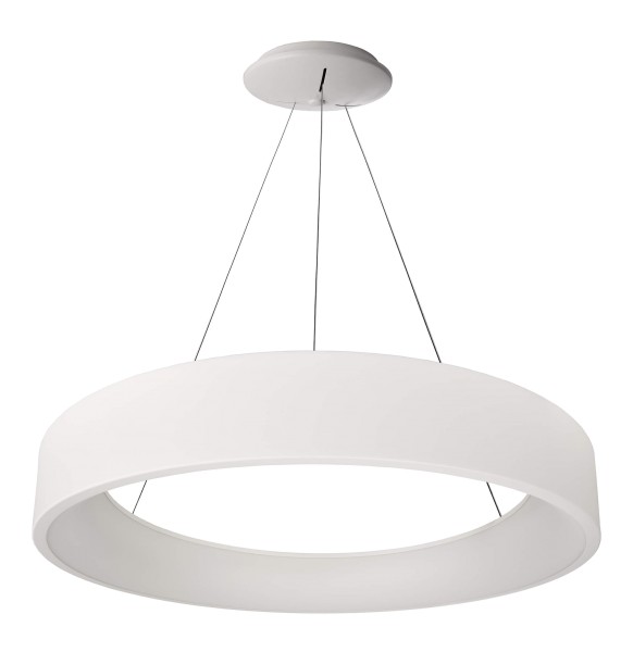 Deko-Light Pendelleuchte, Sculptoris 600 mm, 42 W, DIM, 3000/4000 K, Weiß, Aluminium, 150°, 42W