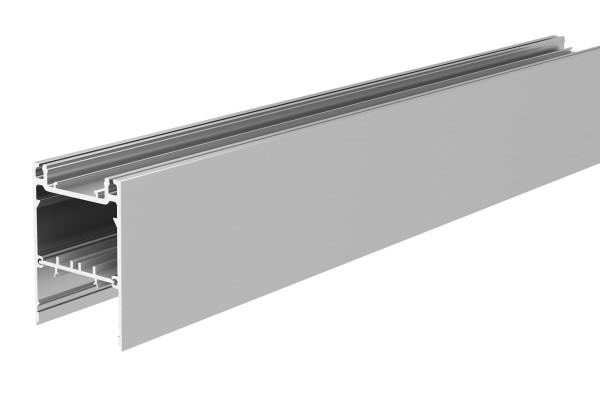 Deko-Light Profil, PLANO MS, 80 x 55mm, alu eloxiert mit LED-Träger, 2,5m, Aluminium, 2500mm