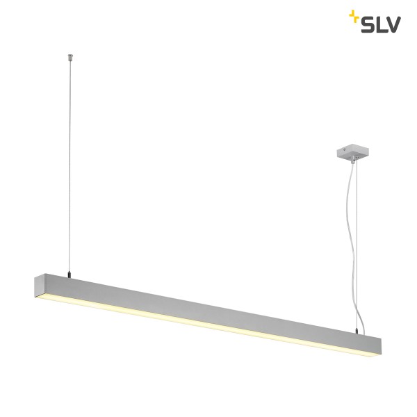 Q-LINE  SINGLE LED, Pendelleuchte, 1500mm, silber