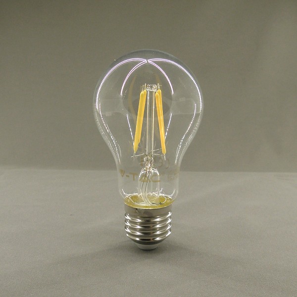 E27 Filament LED Leuchtmittel, 2700K, 4W, 400lm, SMD, A60, birnenförmig