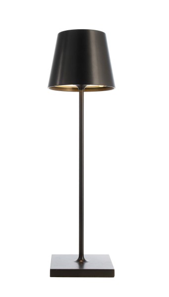 Deko-Light Tischleuchte, Sheratan I DIM, Aluminium Druckguss, schwarz, Warmweiß, 106°, 2W, 5V