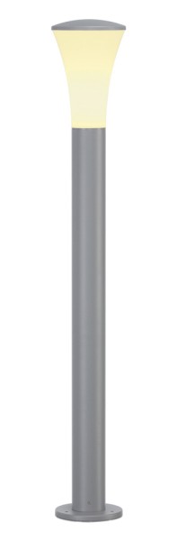 ALPA CONE 100, Outdoor Standleuchte, TC-(D,H,T,Q)SE, IP55, silbergrau, Ø/H 7,3/108 cm, max. 24W