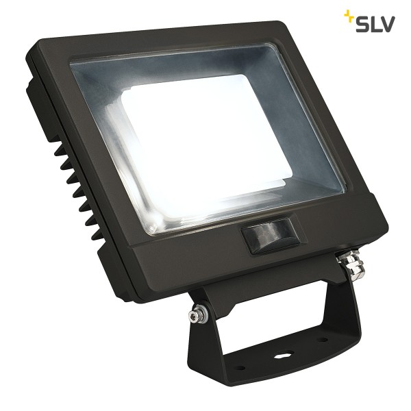 SPOODI SENSOR, LED Outdoor Wandaufbauleuchte, 30W, schwarz, 4000K