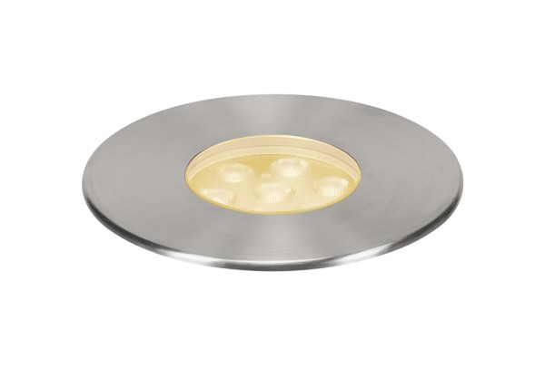 DASAR 150 PREMIUM, Outdoor Bodeneinbauleuchte, LED, 3000K, IP67, rund, edelstahl, 60°, 13W