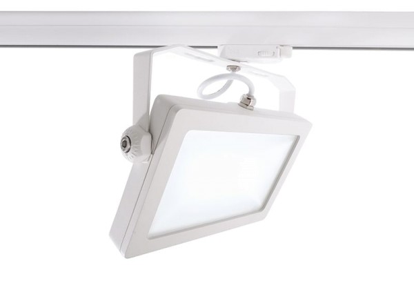 Deko-Light Schienensystem 3-Phasen 230V, Flood SMD I, Aluminium Druckguss, weiß matt, Neutralweiß