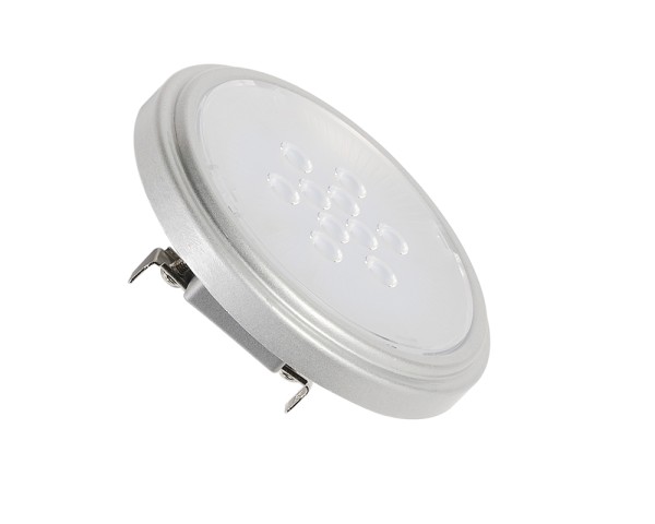 QR111 RETROFIT LED, Leuchtmittel, G53, 2700K, 25°, silbergrau