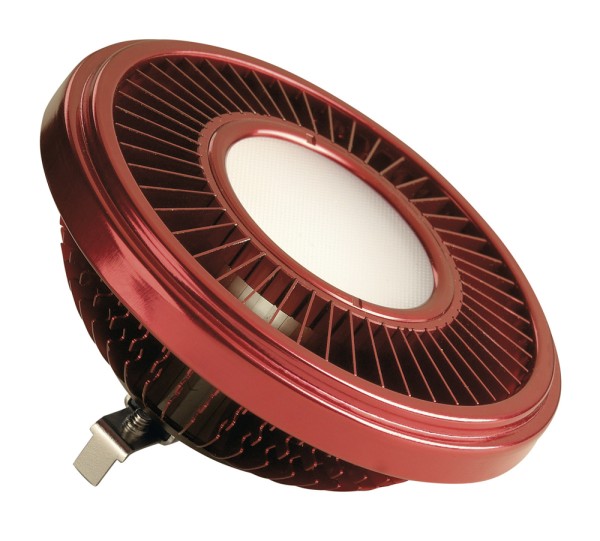 LED QRB111, Leuchtmittel, rot, 19,5W, 140°, 2700K, dimmbar