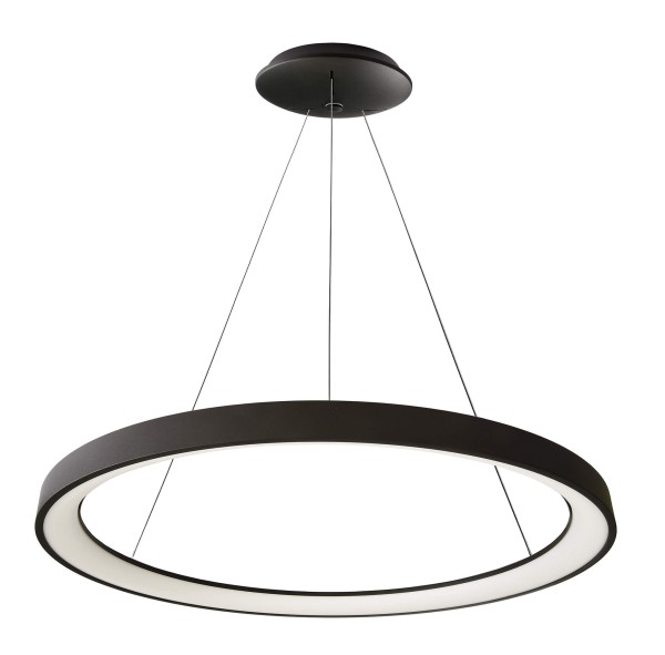 Deko-Light Pendelleuchte, Merope 600, 42 W, DIM, 3000/4000 K, Schwarz, Aluminium, 42W, 230V