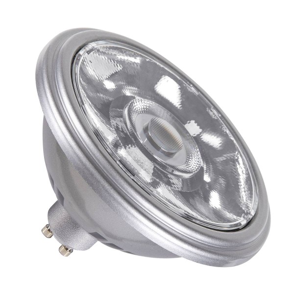 QPAR111 GU10, LED Leuchtmittel silber 12, 5W 3000K CRI90 10°