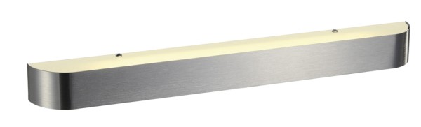 ARLINA T5 24, Wandleuchte, T16, aluminium gebürstet, Glas satiniert, L/B/H 67/6,5/6 cm, max. 24W