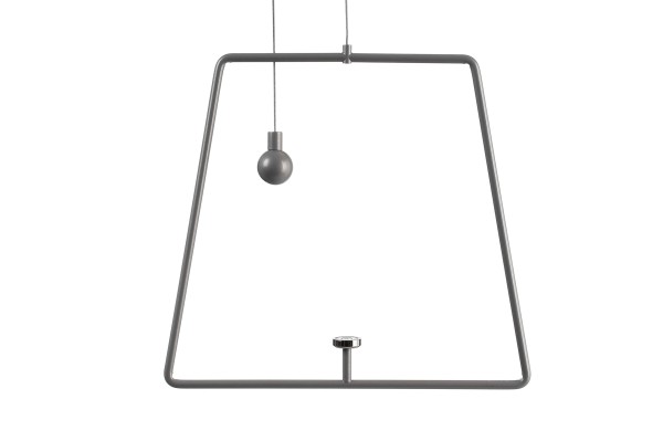 Deko-Light Zubehör, Pendel für Magnetleuchte Miram Grau, Aluminium Druckguss, Grau, 205mm