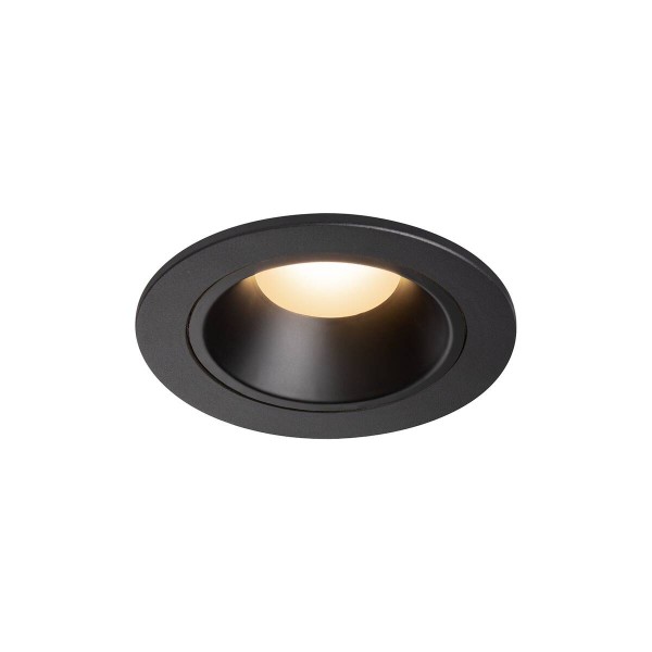 NUMINOS® DL S, Indoor LED Deckeneinbauleuchte schwarz/schwarz 2700K 55° inkl. Blattfedern