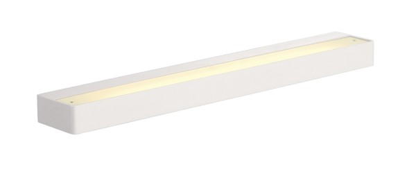 SEDO 14, Wandleuchte, LED, 3000K, eckig, weiß, Glas satiniert, L/B/H 59,5/8,5/4 cm, 17W