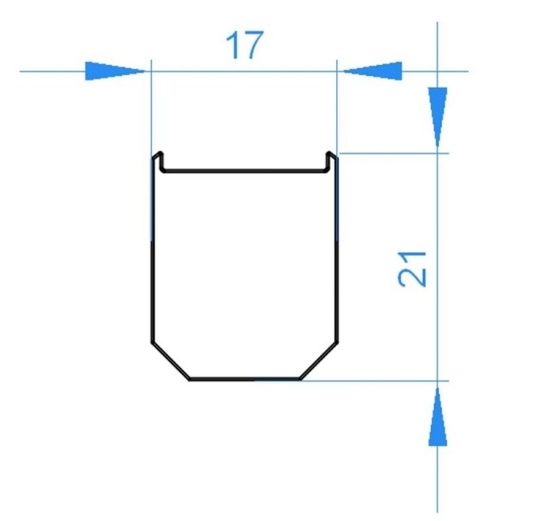 Reprofil Profil Zubehör, Endkappe P-EV-03-10 Set 2 Stk, Kunststoff, Weiß, 19x17mm