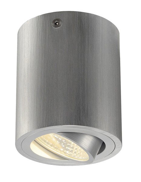 TRILEDO ROUND CL, Deckenleuchte, LED, 3000K, rund, aluminium gebürstet, 38°, 8,2W, inkl. Treiber