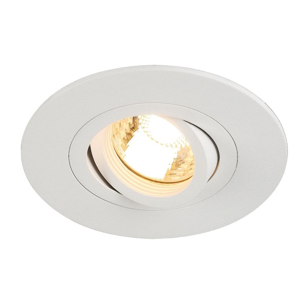 NEW TRIA XL ROUND GU10 Downlight, mattweiss, max. 50W, inkl. Clipfedern