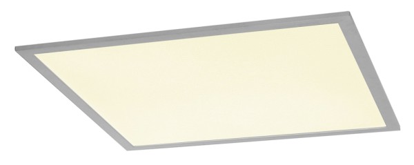 I-VIDUAL, Einbauleuchte, LED, 4000K, silber, für Rasterdecken, L/B/H 59,5/59,5/1,3 cm, 35W