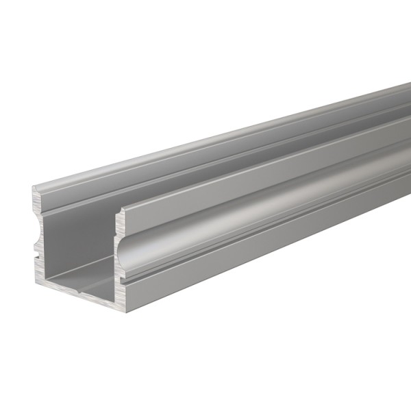 Reprofil, U-Profil hoch AU-02-12 für LED Stripes bis 13,3 mm, Silber-matt, eloxiert, 1000 mm