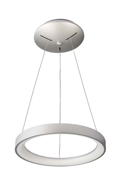 Deko-Light Pendelleuchte, Merope 400, 30 W, DIM, 3000/4000 K, Silber, Aluminium, Silber Gebürstet