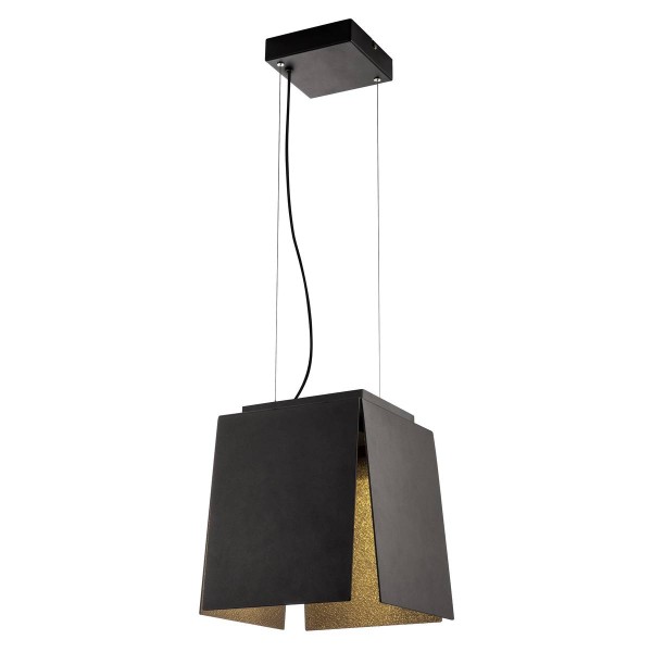 AVENTO 30 PD, LED Indoor Pendelleuchte, schwarz/gold, 3000K