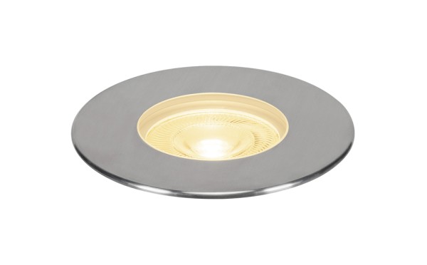 DASAR 180 PREMIUM, Outdoor Bodeneinbauleuchte, LED, 3000K, IP67, rund, Blende edelstahl, 60°, 24W